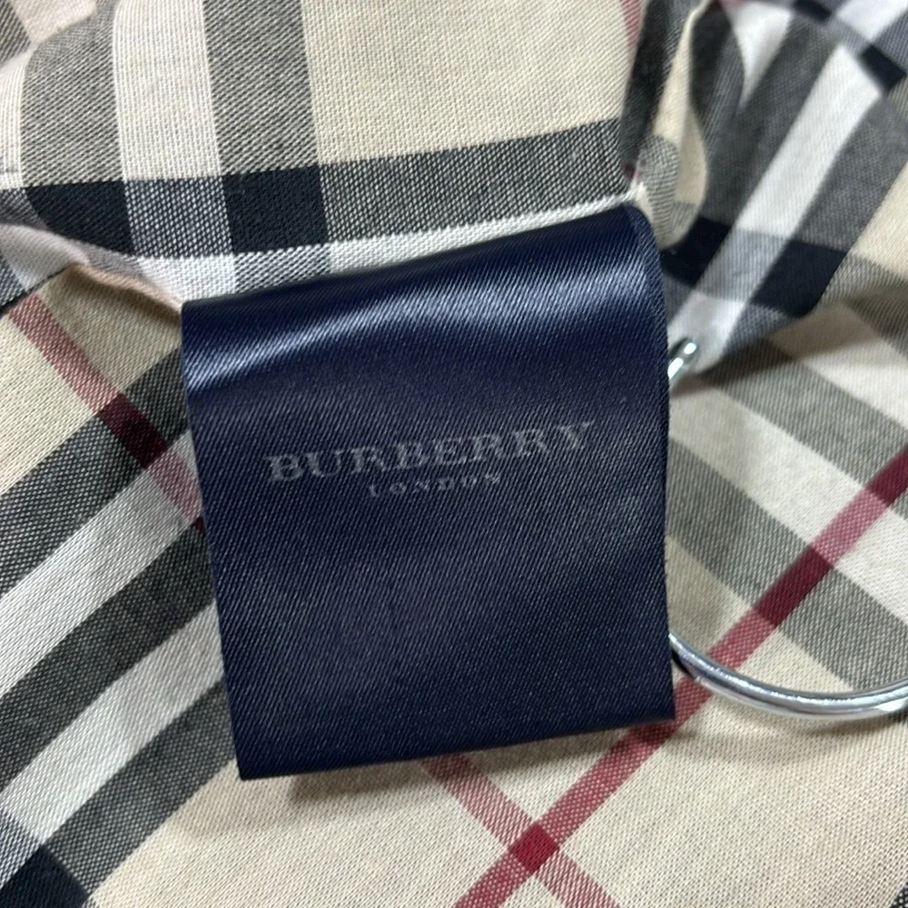 Burberry London black fully lined with pockets full front button up trench coat - Picture 7 of 13